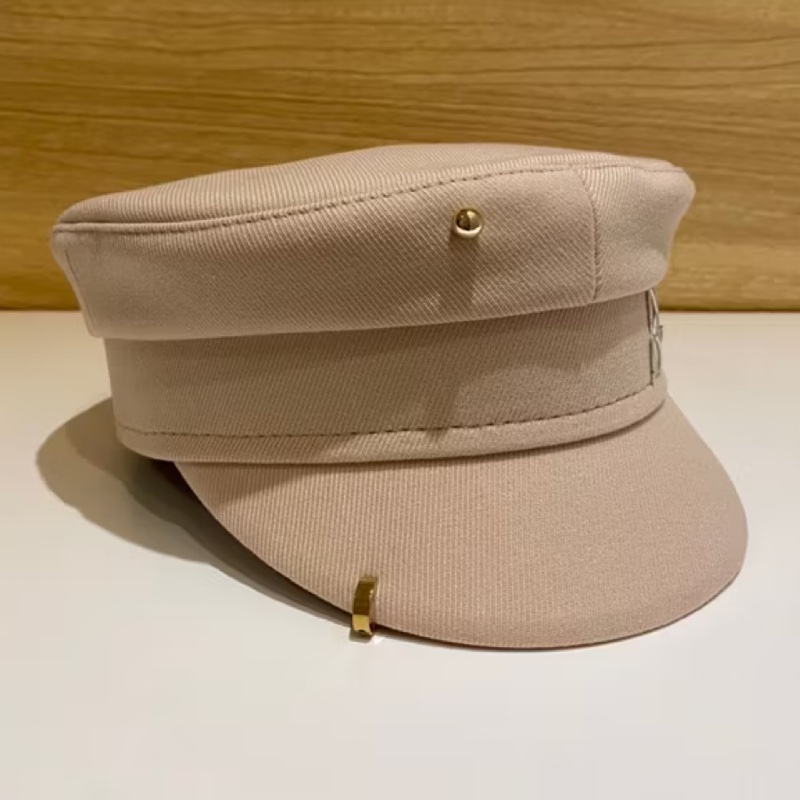 RUSLAN BAGINSKIY 報童帽 男孩帽 棉料軍帽 米白杏-2