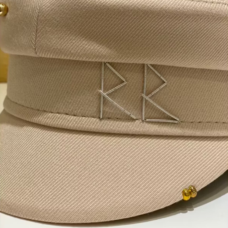 RUSLAN BAGINSKIY 報童帽 男孩帽 棉料軍帽 米白杏-4