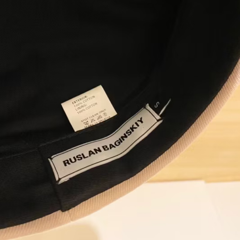 RUSLAN BAGINSKIY 報童帽 男孩帽 棉料軍帽 米白杏-5