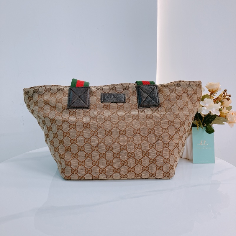 MS0394 GUCCI 古馳經典花紋單肩包包GG SUPREME 25CM TOTE BAG WITH ZIPPER CANVAS-2