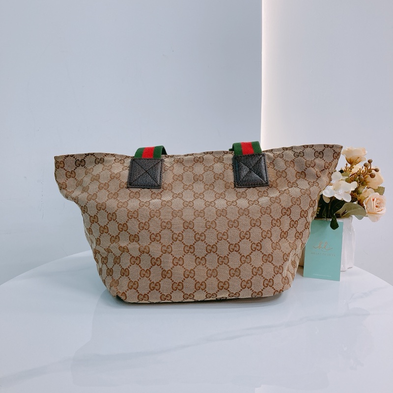 MS0394 GUCCI 古馳經典花紋單肩包包GG SUPREME 25CM TOTE BAG WITH ZIPPER CANVAS-3