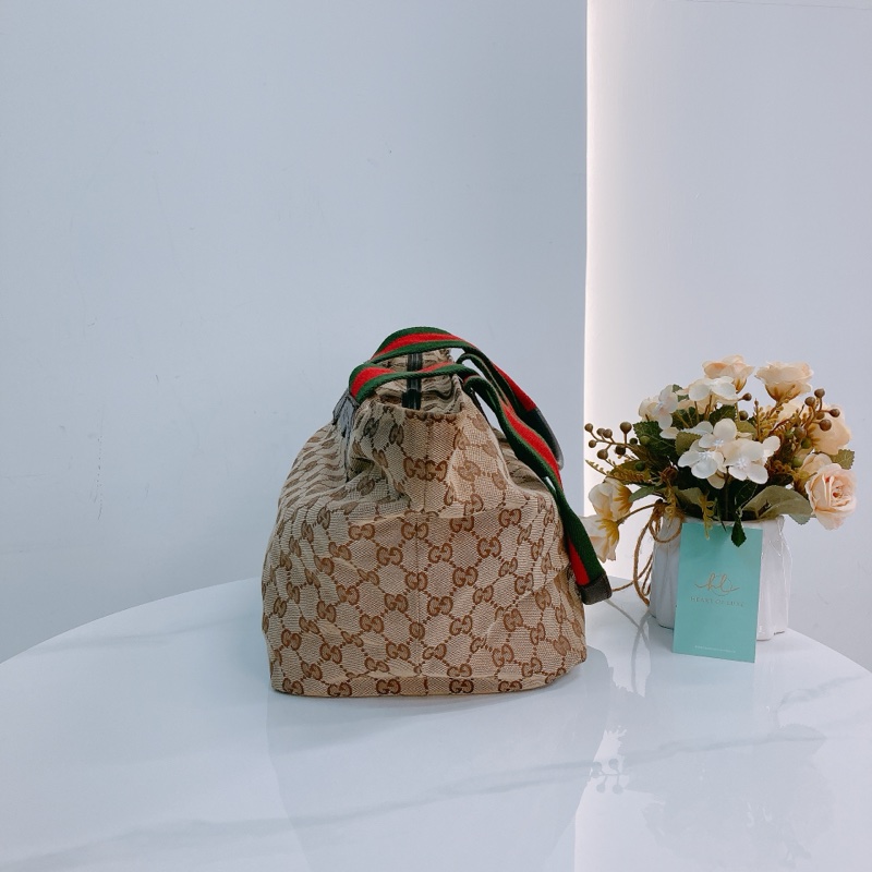 MS0394 GUCCI 古馳經典花紋單肩包包GG SUPREME 25CM TOTE BAG WITH ZIPPER CANVAS-5