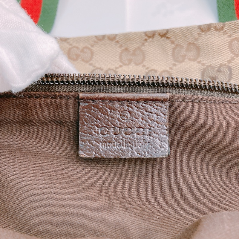 MS0394 GUCCI 古馳經典花紋單肩包包GG SUPREME 25CM TOTE BAG WITH ZIPPER CANVAS-11