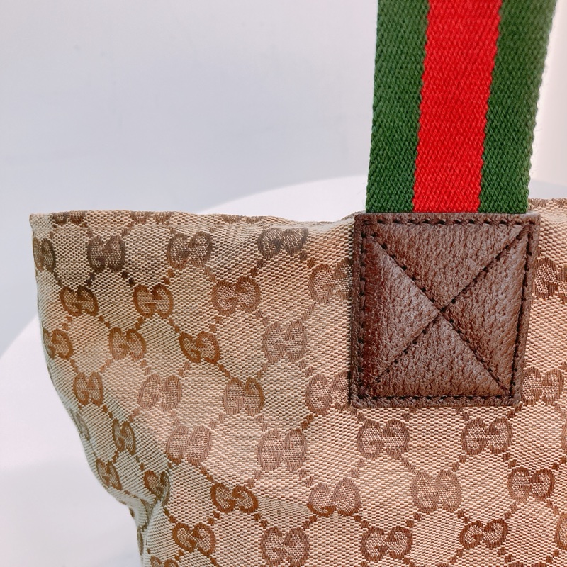 MS0394 GUCCI 古馳經典花紋單肩包包GG SUPREME 25CM TOTE BAG WITH ZIPPER CANVAS-14
