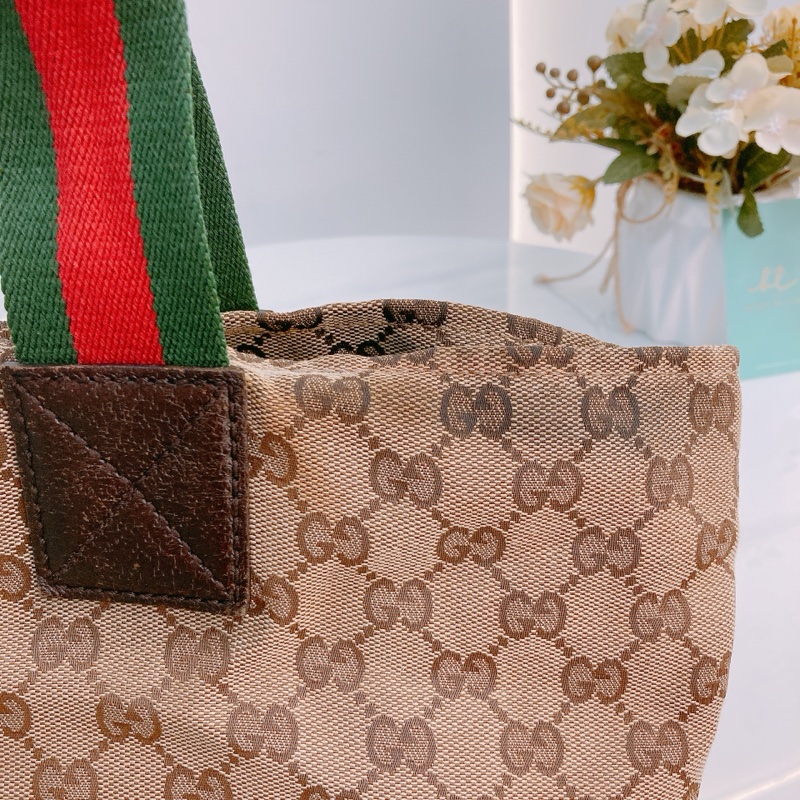 MS0394 GUCCI 古馳經典花紋單肩包包GG SUPREME 25CM TOTE BAG WITH ZIPPER CANVAS-15