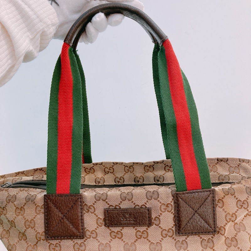 MS0394 GUCCI 古馳經典花紋單肩包包GG SUPREME 25CM TOTE BAG WITH ZIPPER CANVAS-18