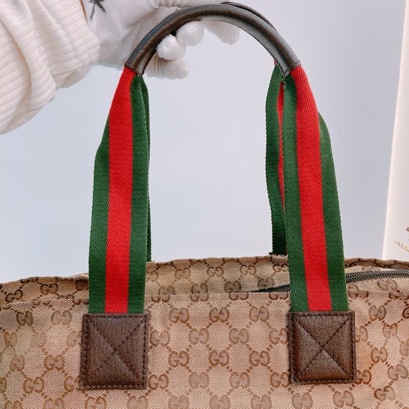 MS0394 GUCCI 古馳經典花紋單肩包包GG SUPREME 25CM TOTE BAG WITH ZIPPER CANVAS-19