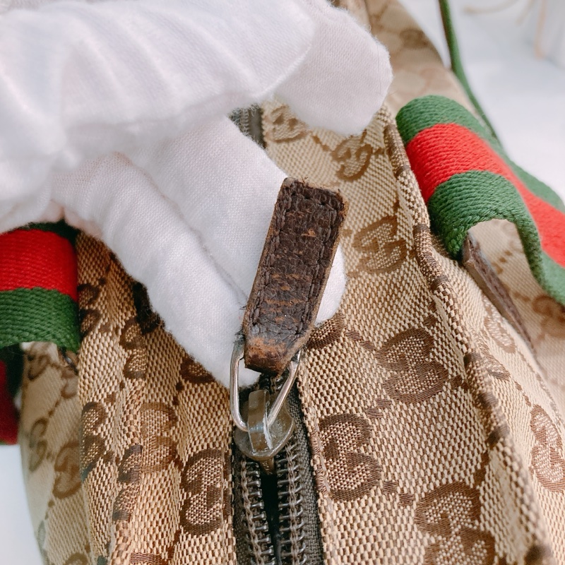 MS0394 GUCCI 古馳經典花紋單肩包包GG SUPREME 25CM TOTE BAG WITH ZIPPER CANVAS-21