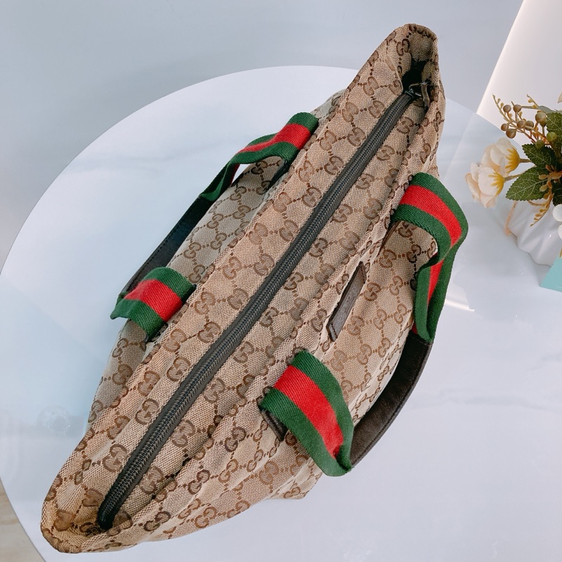 MS0394 GUCCI 古馳經典花紋單肩包包GG SUPREME 25CM TOTE BAG WITH ZIPPER CANVAS-24
