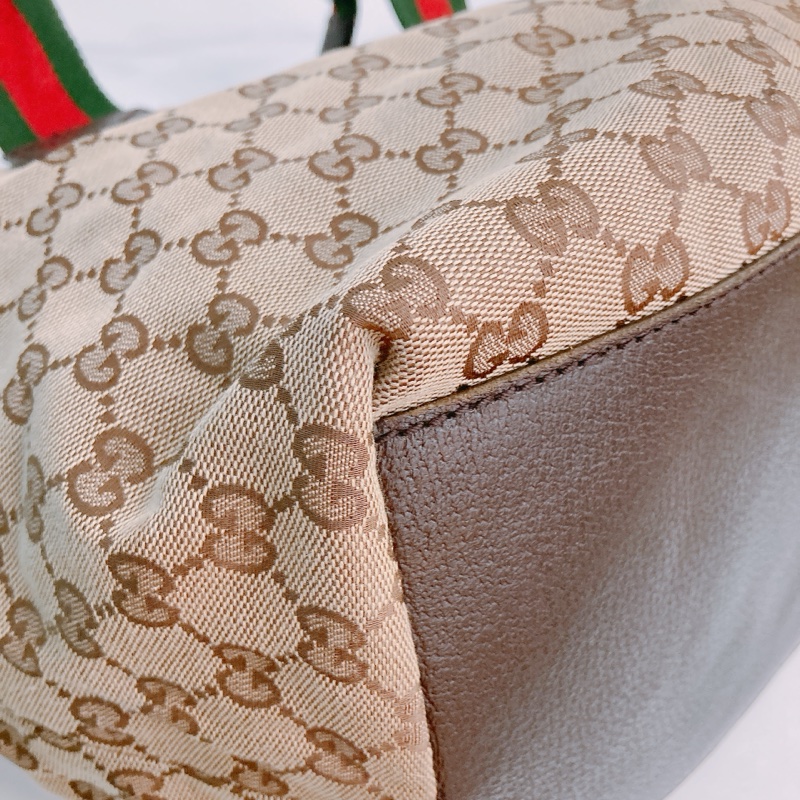 MS0394 GUCCI 古馳經典花紋單肩包包GG SUPREME 25CM TOTE BAG WITH ZIPPER CANVAS-33