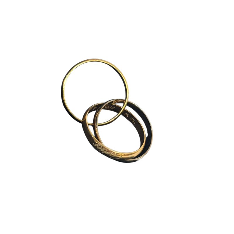 【美收精品】CARTIER金銀三環戒指 4-530-2