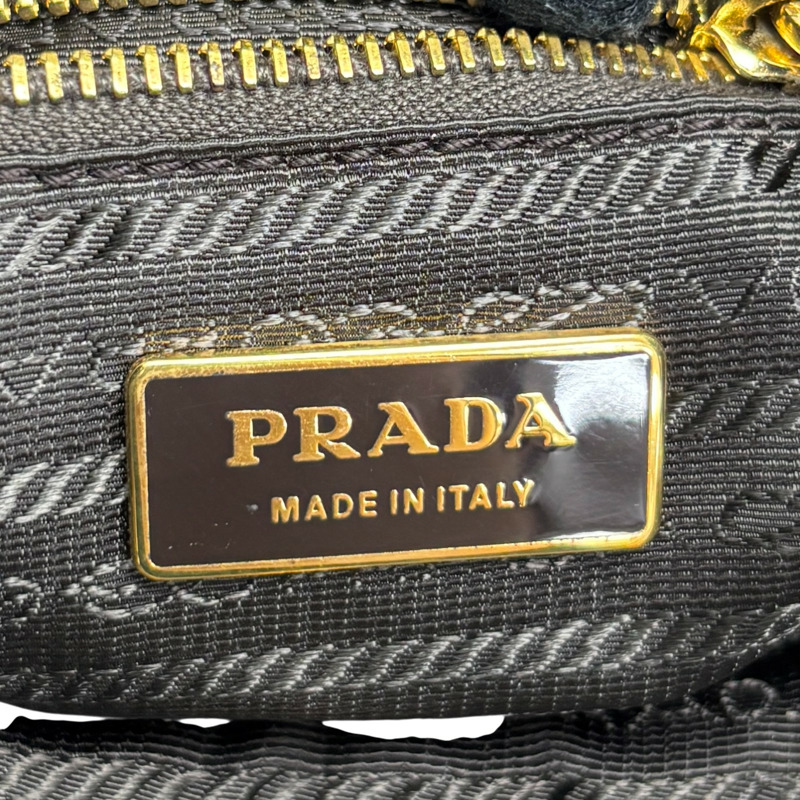 金屬棕色 Daino 皮革 肩背包【PRADA 普拉達】 BR3778 BR3778-5