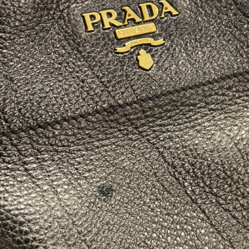 金屬棕色 Daino 皮革 肩背包【PRADA 普拉達】 BR3778 BR3778-8