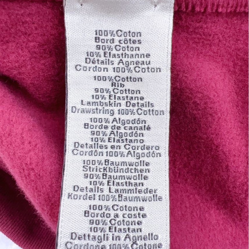 Hermes 衣服 愛馬仕 酒紅色抓絨衛衣 馬鐙拼皮 99新帶吊牌 M碼 胸圍112衣-7