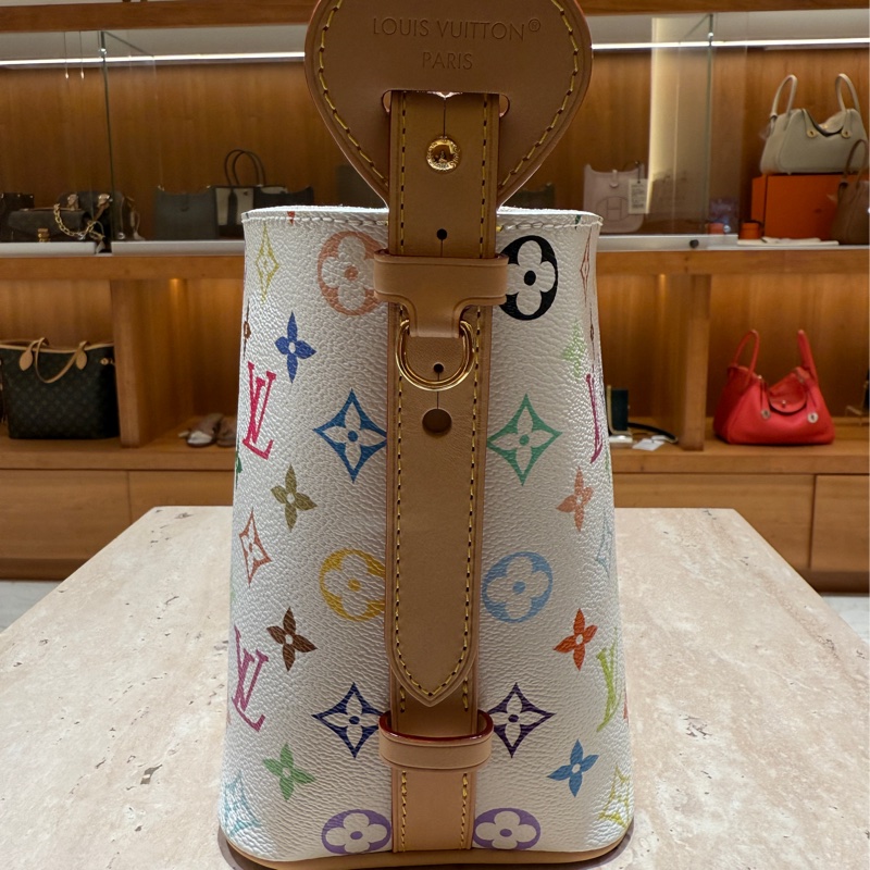 Louis Vuitton x TM All In BB 村上隆白三彩水桶包-2
