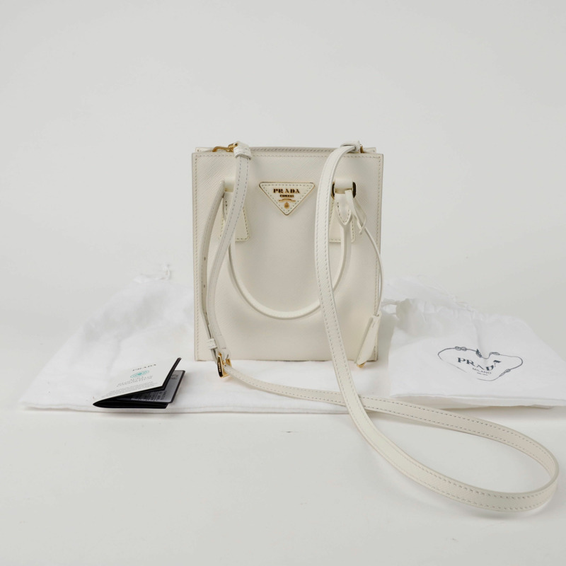 PRADA 1BA358 三角形標誌迷你手提單肩包-0