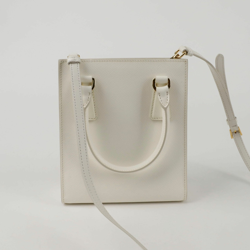 PRADA 1BA358 三角形標誌迷你手提單肩包-3