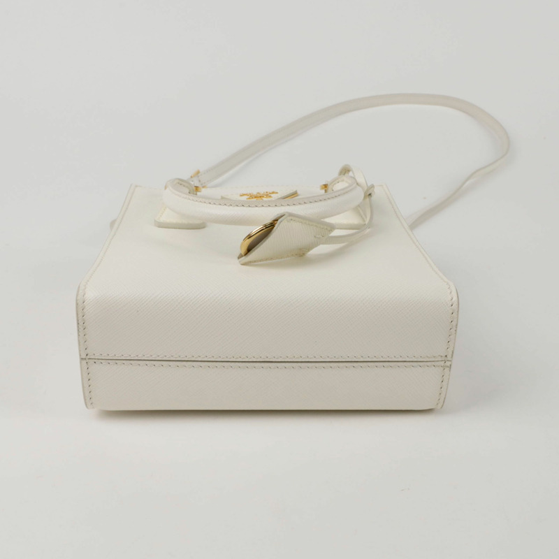 【包稅】PRADA 1BA358 三角形標誌迷你手提單肩包-5