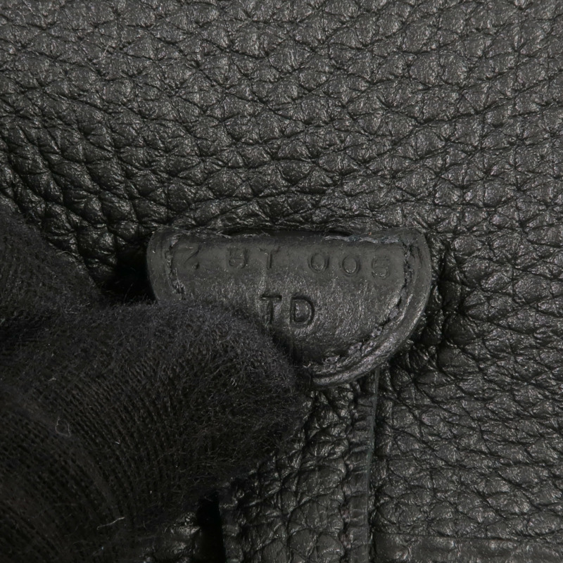 HERMES Clemence皮革Evelyne TPM銀扣肩背袋Noir-6