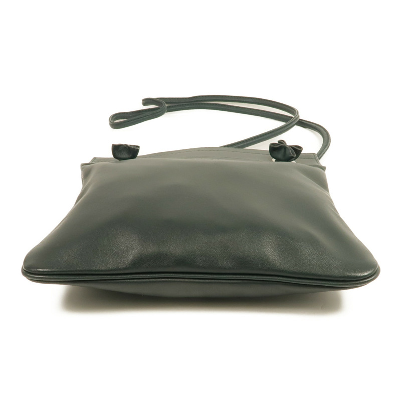 HERMES Swift皮革Aline銀扣肩背袋Green-3