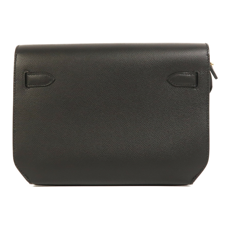 HERMES Epsom皮革Kelly Depeches 25金扣手拿包-1