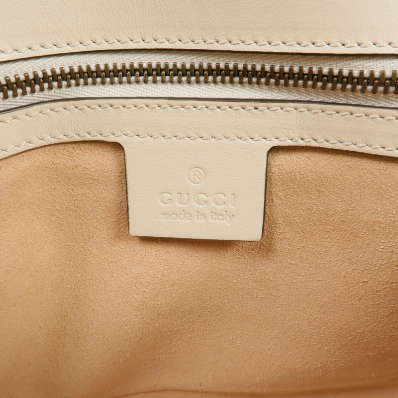 GUCCI 羊皮皮革GG Marmont金扣鏈帶肩背袋-5