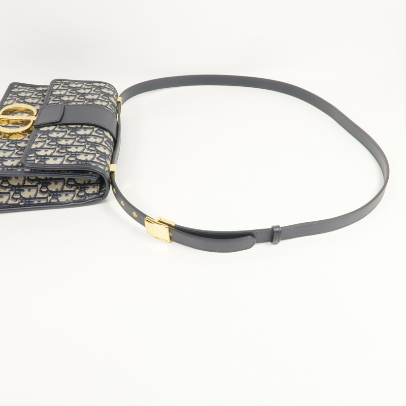 Dior 帆布Oblique 30 Montaigne金扣肩背袋-8