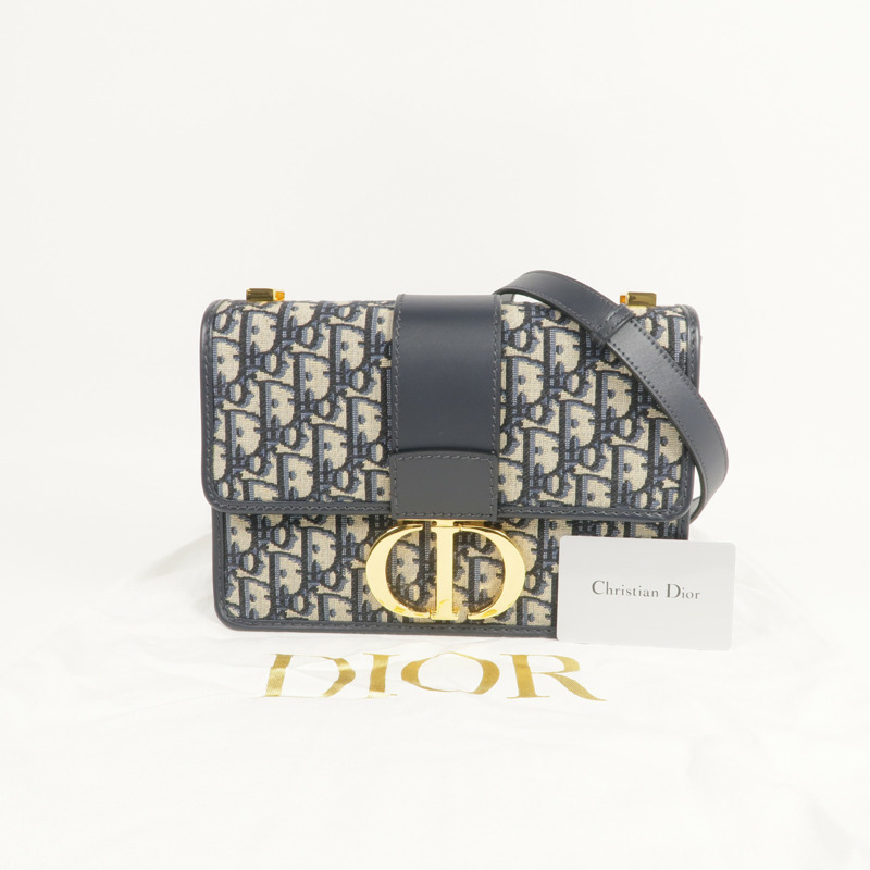 Dior 帆布Oblique 30 Montaigne金扣肩背袋-9