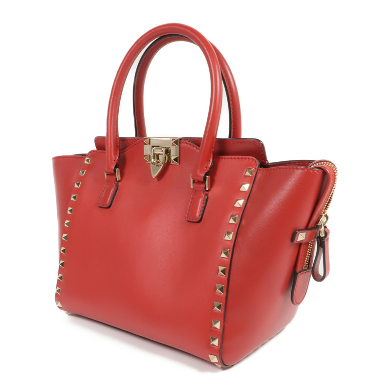 Valentino 牛皮皮革2way Shoulder Bag金扣手挽肩背兩用袋-2