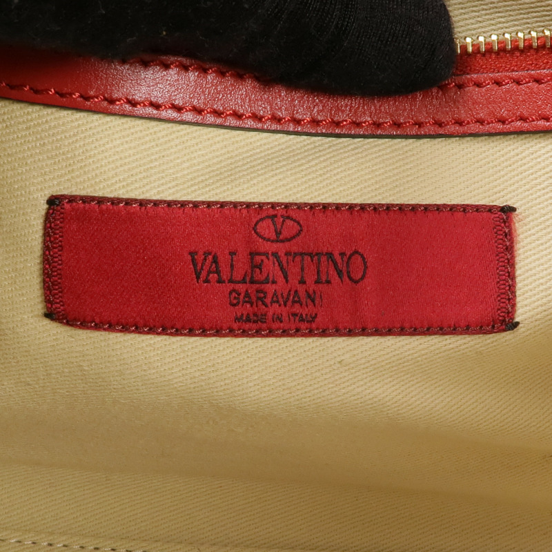 Valentino 牛皮皮革2way Shoulder Bag金扣手挽肩背兩用袋-5