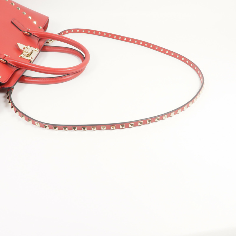 Valentino 牛皮皮革2way Shoulder Bag金扣手挽肩背兩用袋-7