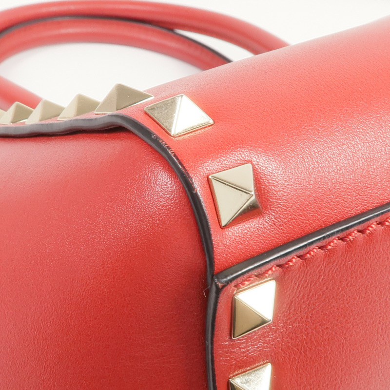 Valentino 牛皮皮革2way Shoulder Bag金扣手挽肩背兩用袋-11