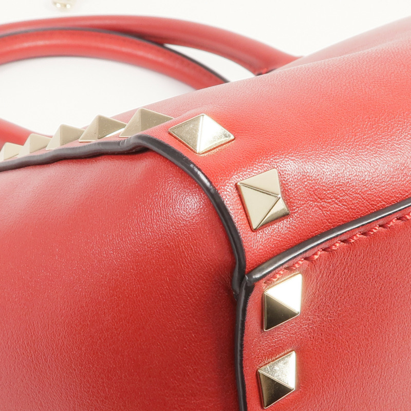 Valentino 牛皮皮革2way Shoulder Bag金扣手挽肩背兩用袋-13