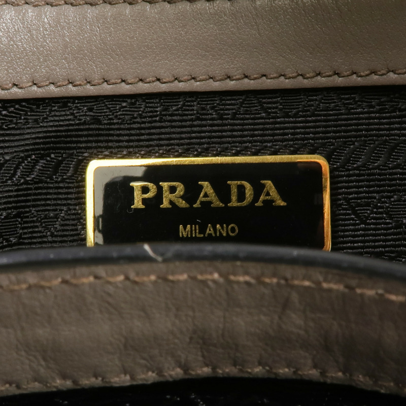 PRADA Saffiano皮革2Way Shoulder Bag金扣手挽肩背兩用袋-5