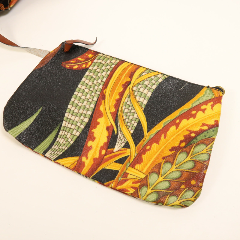 Salvatore Ferragamo 塗層帆布/牛皮皮革Rucksack金扣背包-14