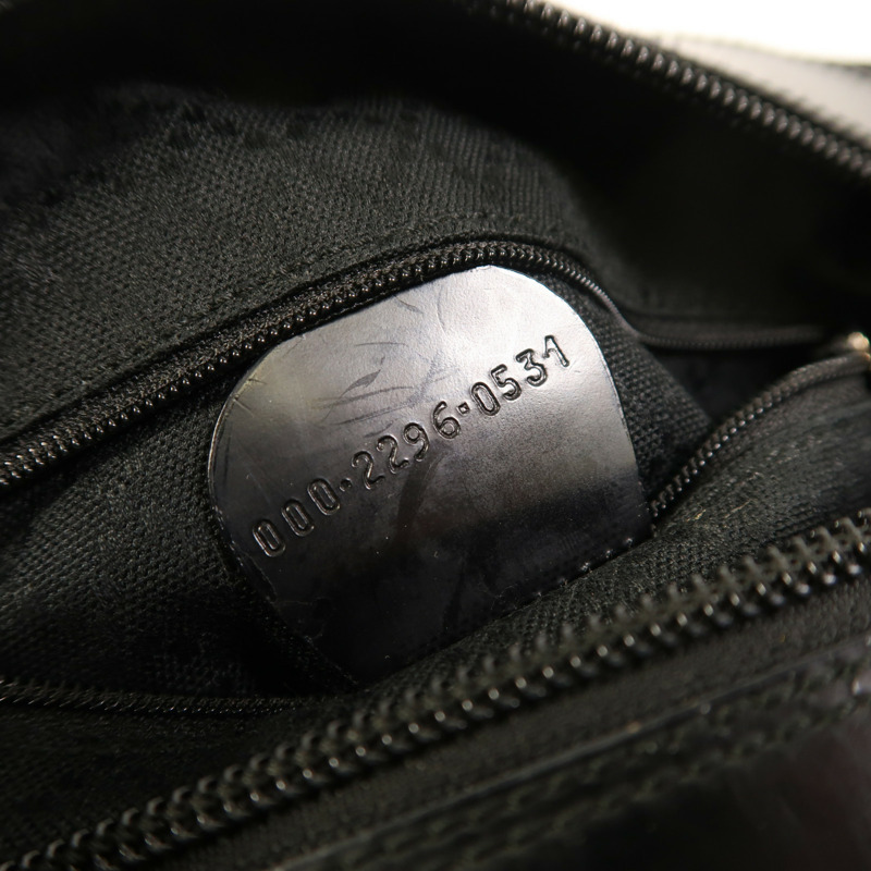 GUCCI 尼龍/漆皮皮革Shoulder Bag銀扣肩背袋-6