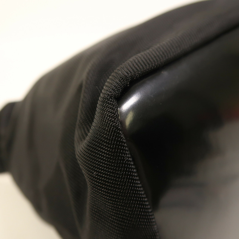 GUCCI 尼龍/漆皮皮革Shoulder Bag銀扣肩背袋-12