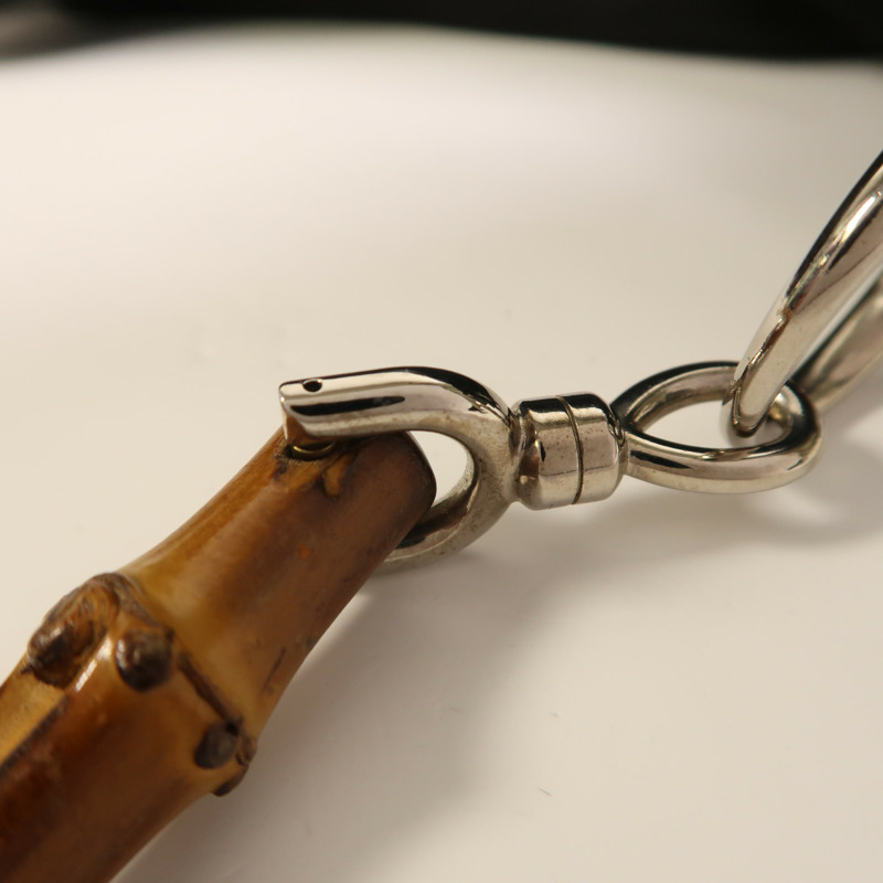 GUCCI 尼龍/漆皮皮革Shoulder Bag銀扣肩背袋-13