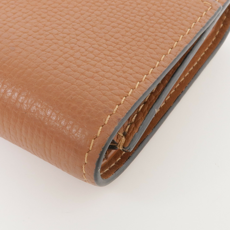 LOEWE 牛皮皮革Anagram Trifold Wallet銀扣錢包-12