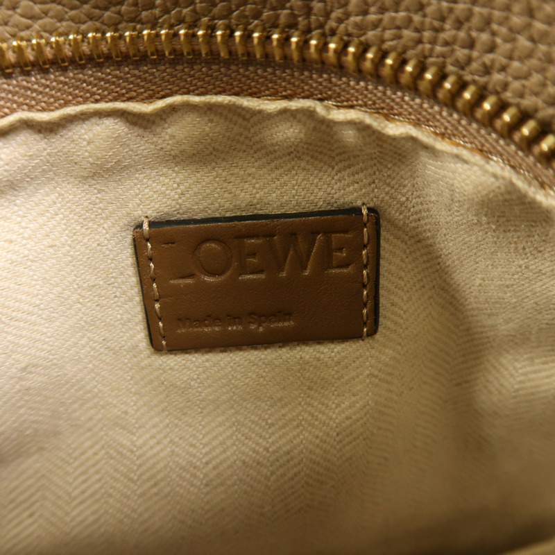 LOEWE 牛皮皮革Puzzle Medium金扣手挽肩背兩用袋-5