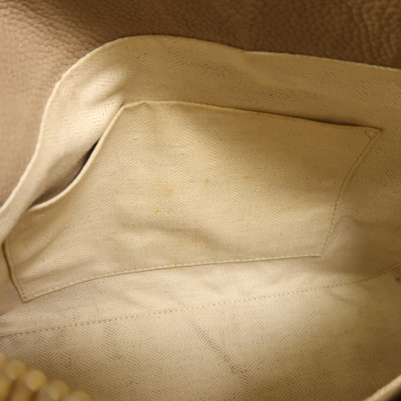 LOEWE 牛皮皮革Puzzle Medium金扣手挽肩背兩用袋-13