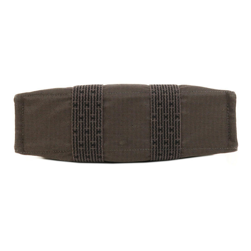 HERMES 帆布Herline銀扣手挽袋-3