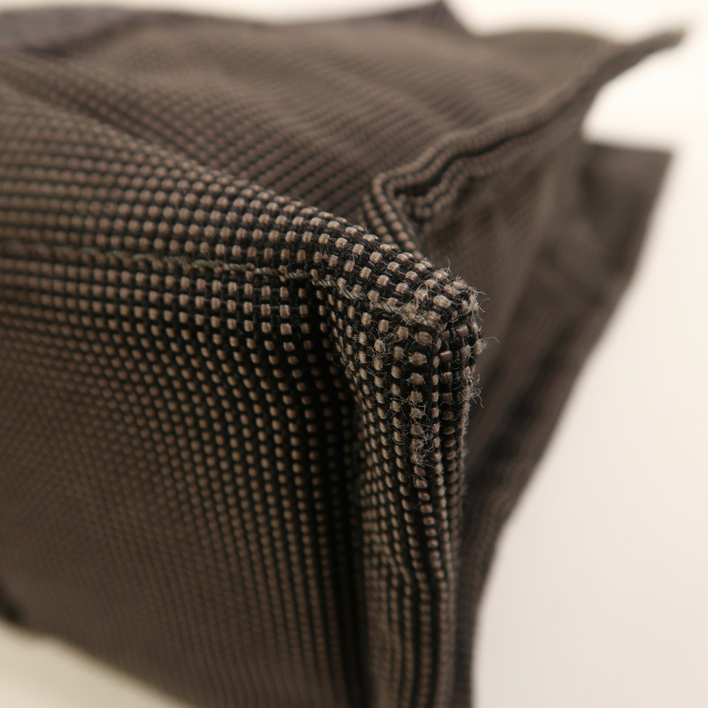 HERMES 帆布Herline銀扣手挽袋-10