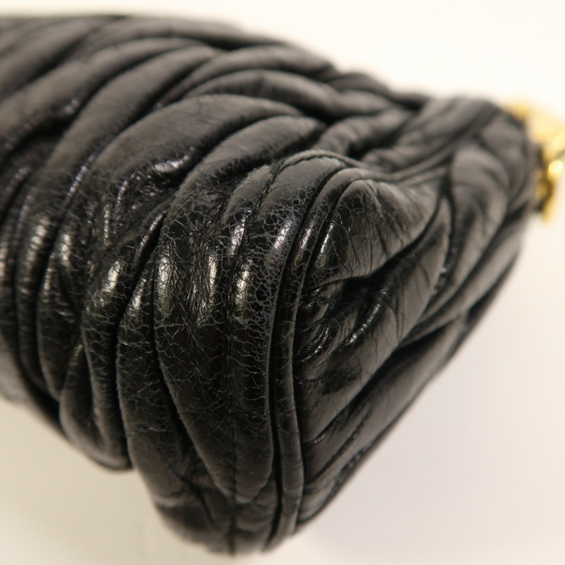 Miu Miu 牛皮皮革Shoulder Bag金扣肩背袋-12