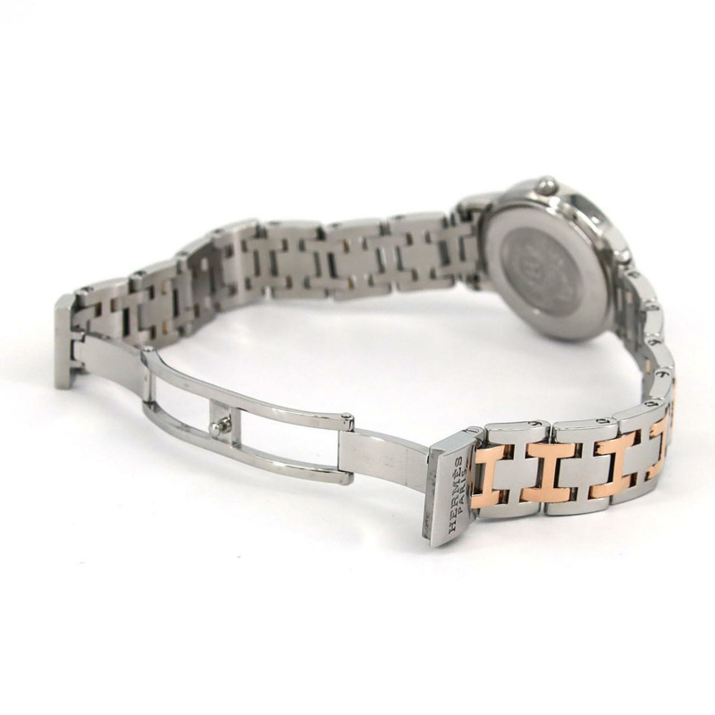 愛馬仕 Clipper Classic PG Combi CP1.221 SSxPG 石英錶-7