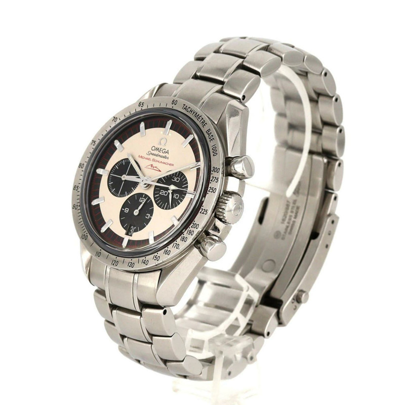 歐米茄超霸系列舒馬克特別版3853.32不鏽鋼自動腕錶-1