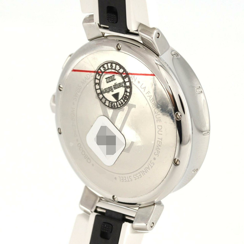 路易威登 Tambour 月星計時腕錶 Q8G00 不鏽鋼石英錶-5