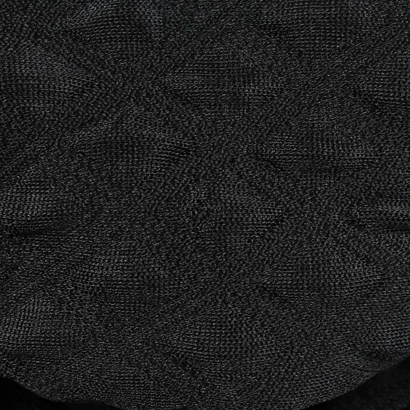 香奈兒 COCO 標誌紐帶絎縫開襟衫 無色外套 P57087K07441 真絲聚酯纖維 黑色 二手 女款-10