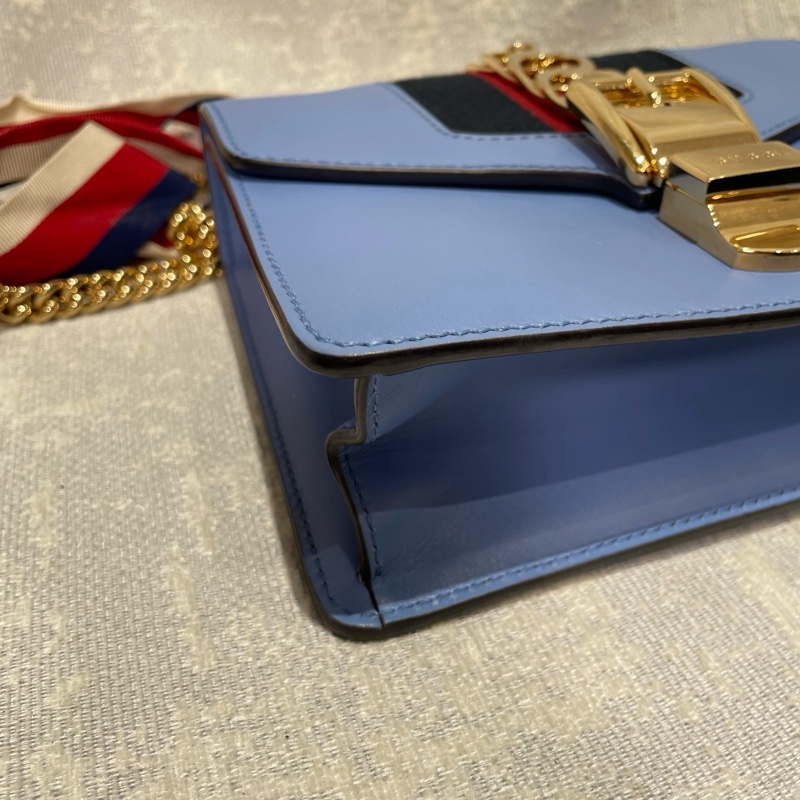 Gucci sylvie 藍色小號-5