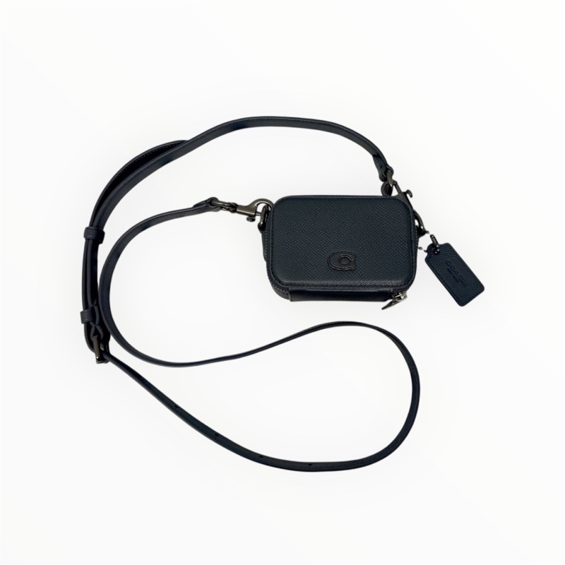 COACH 蔻馳 耳機盒 零錢包 吊飾 迷你包 造型郵差包-1